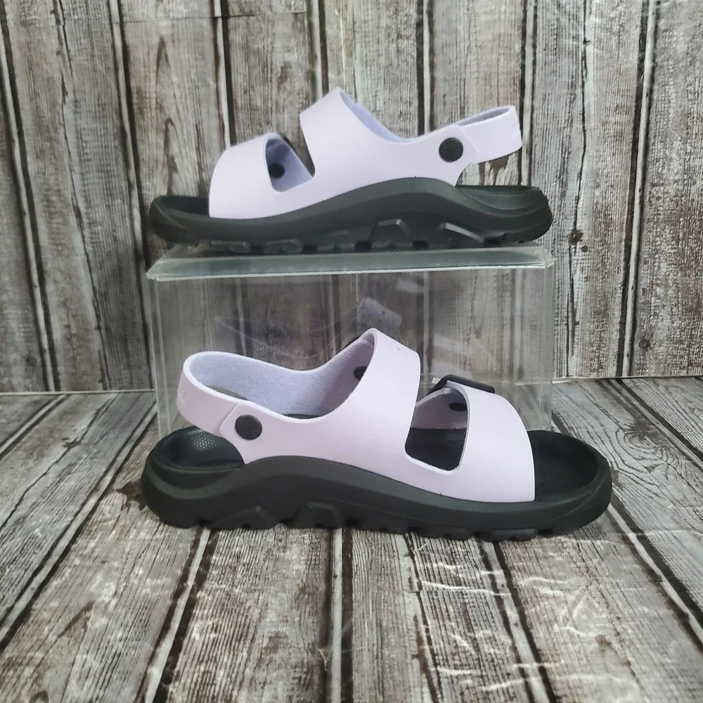 Birkenstock Youth Mogami Purple Fog Black Narrow Fit 1023581 Size 2Y EU 33